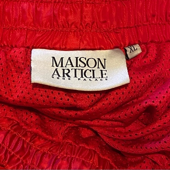 MAISON ARTICLE Men Red Shorts Size XL - Picture 5 of 9